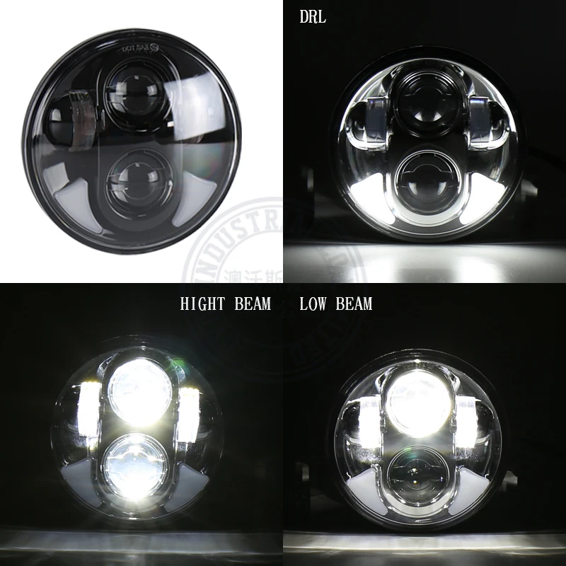 5 75 &quotкруглый светодиодный проектор Hi/low beam 12v автомобильный светильник для