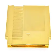 Golden Color Metal Plating 72 Pins NES Game Cartridge Replacement Plastic Shell For NES