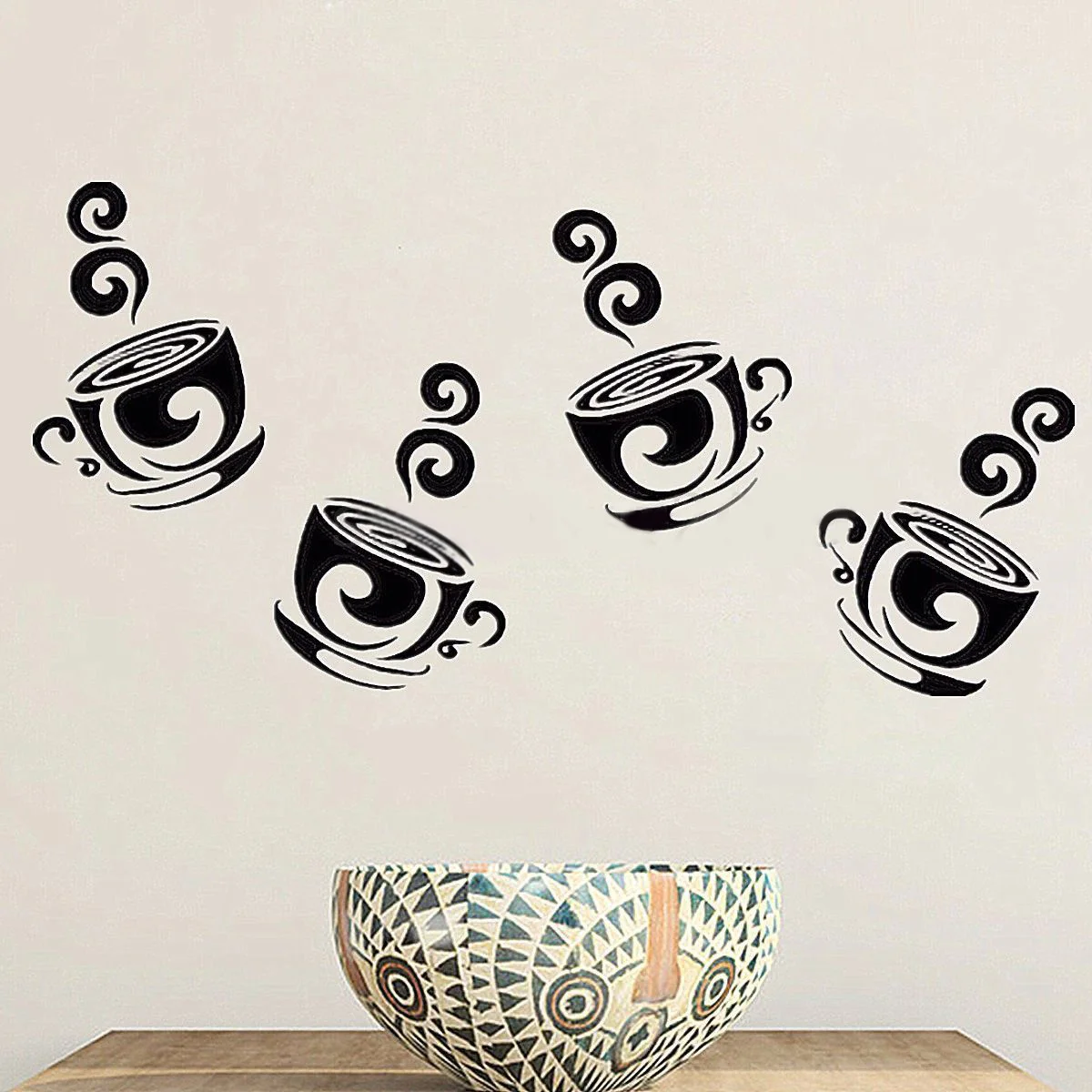 DIY Coffee Cup wall stickers for kitchen decor on the wall home decoration accessories kitchen wall stickers vinilos decorativos