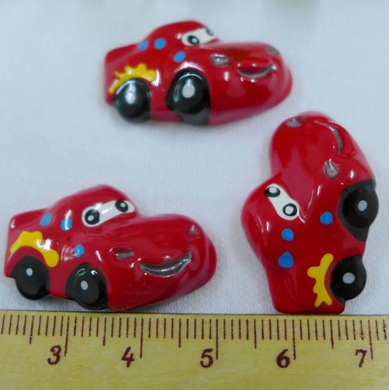 

50pcs/lot Wholesale Cars Resin Cabochon Flat Back Girls Hair Bow Center Making Boys Crafts Embellishments DIY 30mm