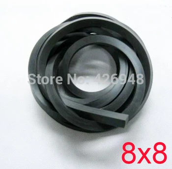 

8x8 8mm width Fluoride rubber square Strip FKM Viton seal Bar Resistant Acid Alkali