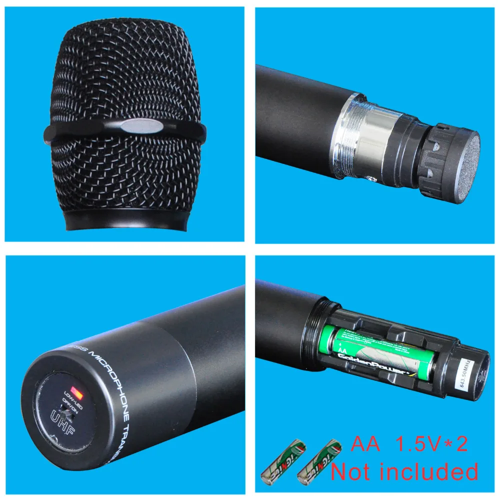 Freeboss FB U10H двухсторонний передатчик цифровой UHF беспроводной микрофон с ручкой +