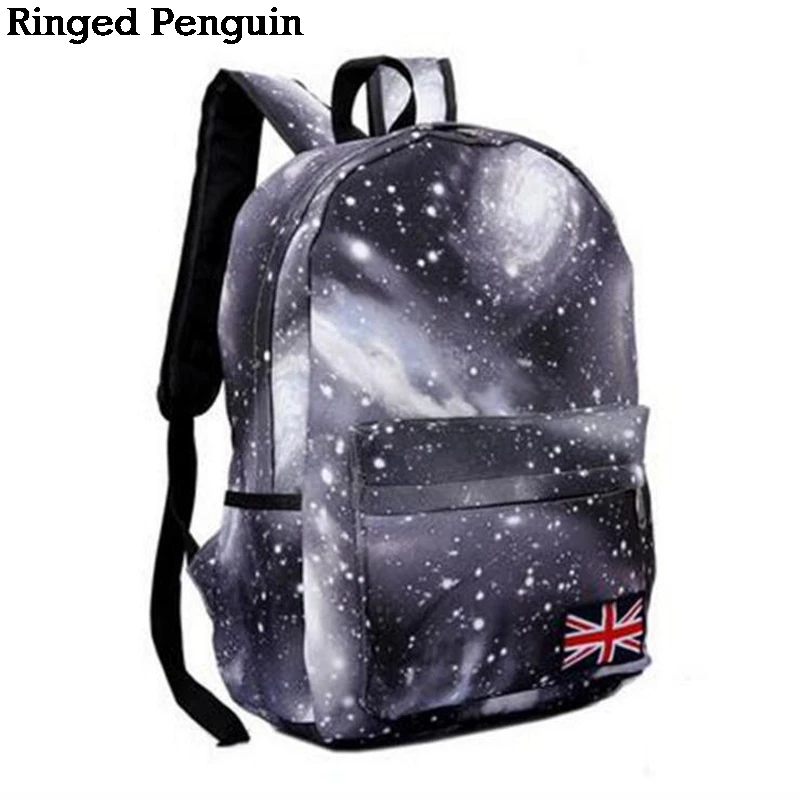 

Women backpack for teenage girls school backpack bag Stars Universe Space Printing Canvas Female Backpacks for college students