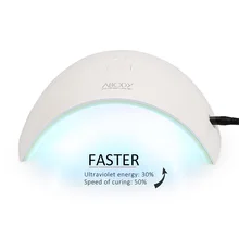 Светодиодный УФ-светильник Abody для ногтей, Сушилка для ногтей, гель для ногтей, отверждающий белый светильник, инструмент для маникюра, маникюра, салона, 24 Вт, ЕС, вилка, УФ-светодиодный светильник