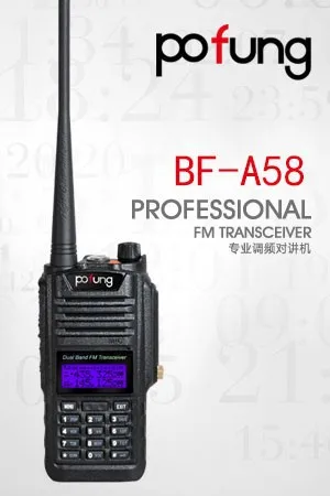 Водонепроницаемый портативная рация пара Baofeng bf-a58 ip57 Водонепроницаемый пыле профессиональной двухстороннее Радио сестра Baofeng УФ-xr Радио