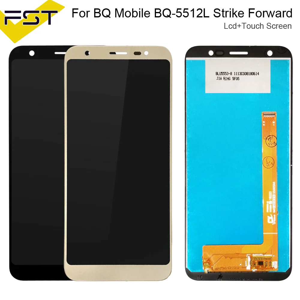 Tanie 5.45 dla BQ mobilna BQ 5512L strajku do przodu BQ5512L BQ 5512L wyświetlacz LCD + ekran dotykowy digitizer montaż części zamienne + narzędzia