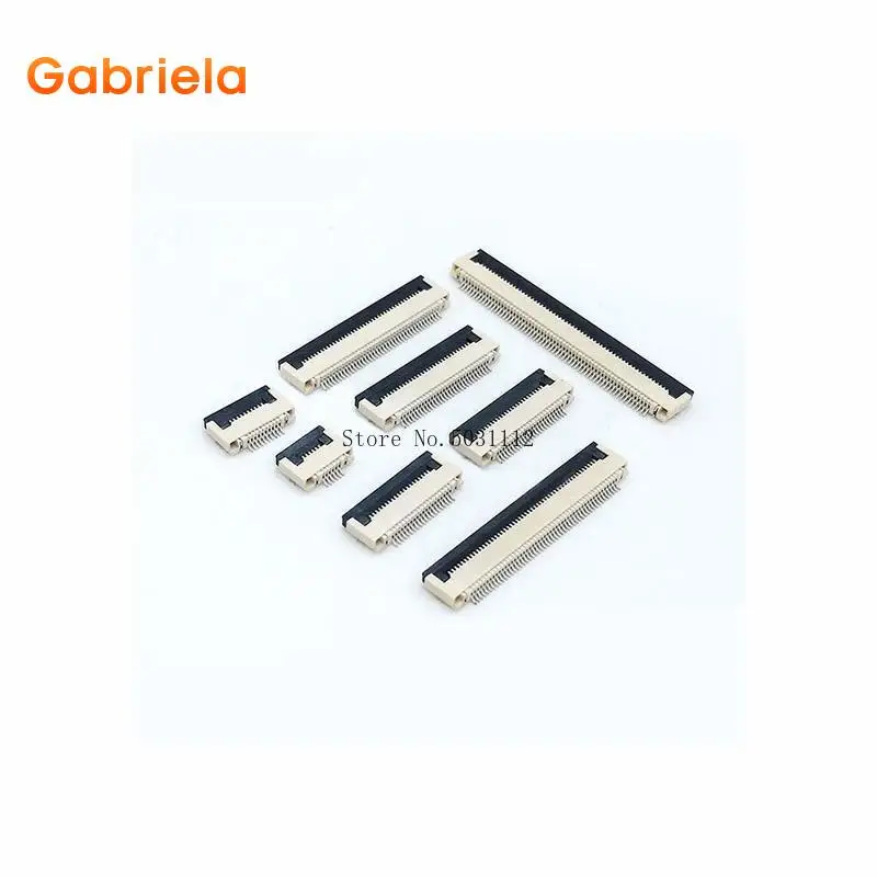 

10Pcs FPC Connector socket FFC 0.5MM Clamshell Bottom Contact Type 4P 6P 8P 10P 12P 14P 16P 18P 20P 24P 26P 30P 32P 34P 40P