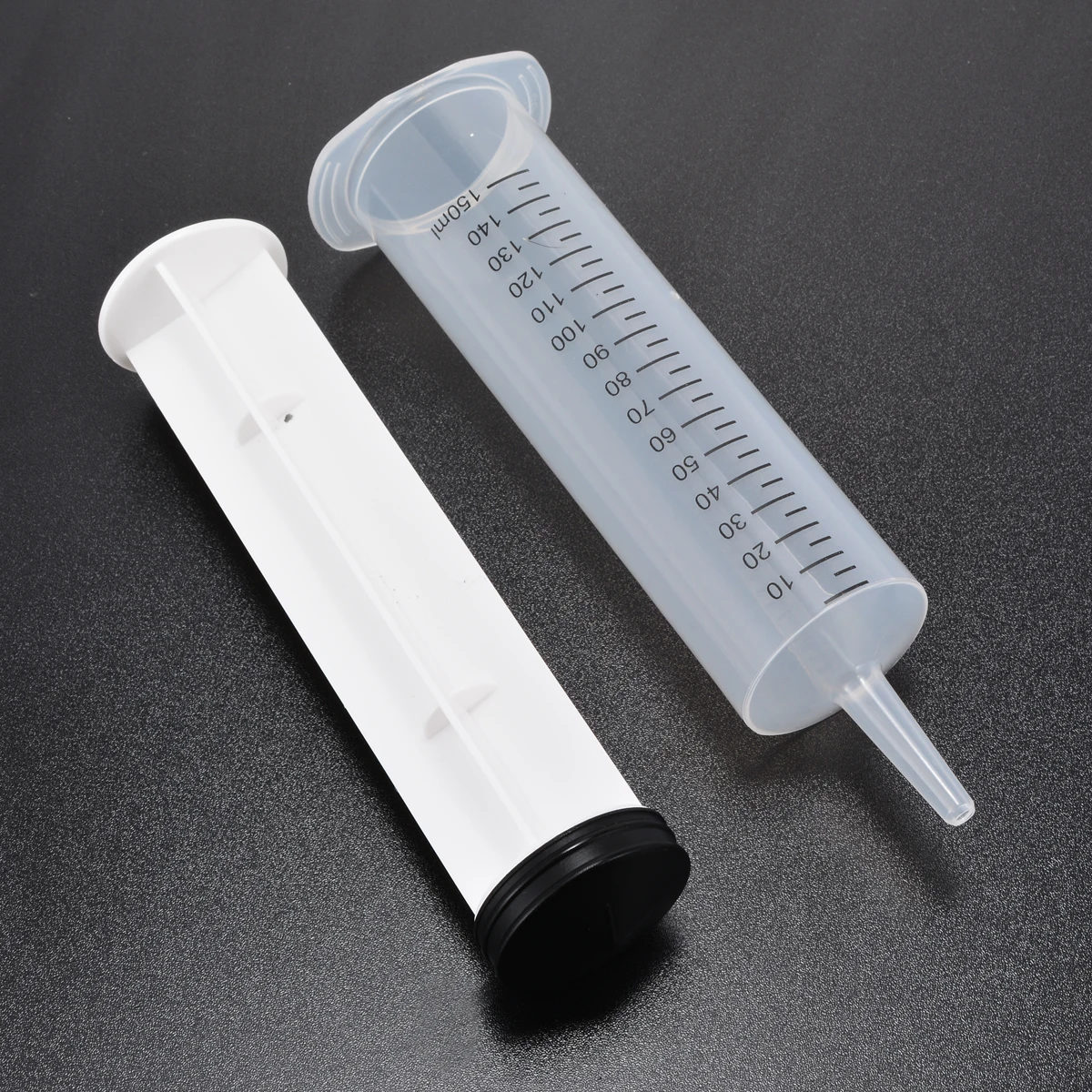150ML Glue Syringe Large Plastic Syringe Measuring Reusable For Dispensing Adhesives Liquids Gels Glues