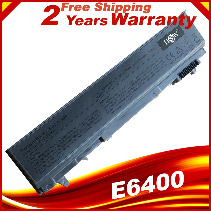 Аккумулятор для ноутбука Dell Latitude E6400 E6500 E6510 M2400 M4400 M4500 E6410 312-0917 GU715 C719R RG049 U844G TX283 0RG049