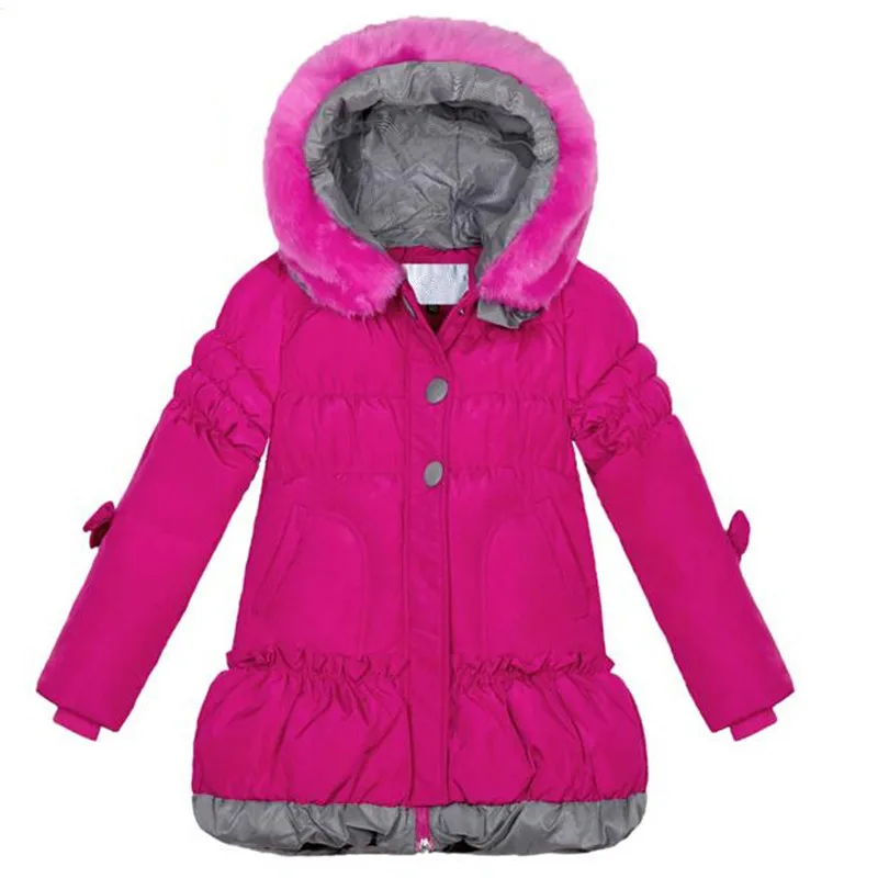 Weoneworld/chindren зимние пальто для Обувь для девочек пальто Детская парка Теплая Верхняя одежда для детей толстые девушки белая утка Подпушка куртка