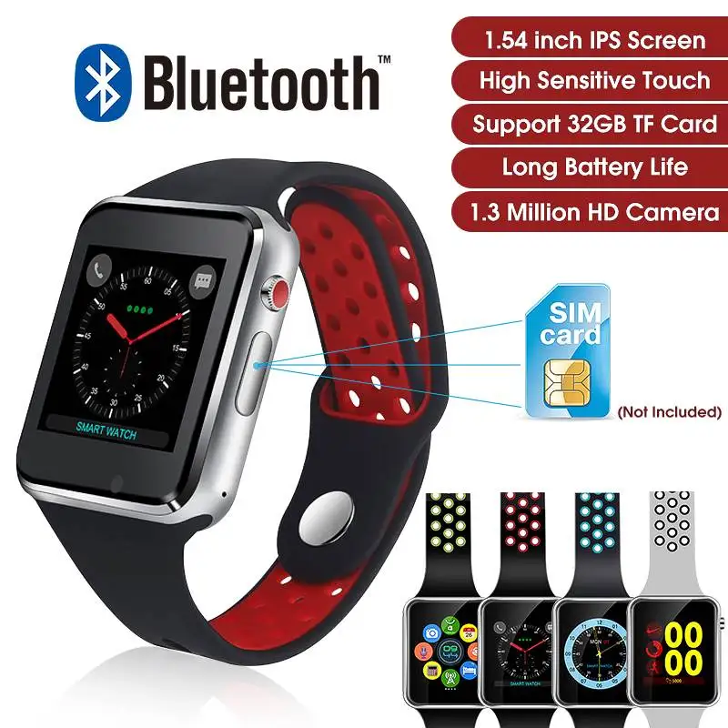 

M3 64+64MB Up To 32G TFT Card 1.3 Million HD Camera Watch Phone 1.54 Color Screen Smart Watch Blood Pressure Health Monitors