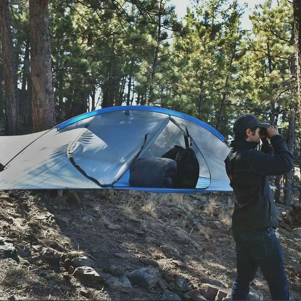 SKYSURF кемпинговая палатка, 2 человека, переносная Водонепроницаемая подвесная палатка с деревом, треугольная подвесная палатка, гамак-палатка, палатки