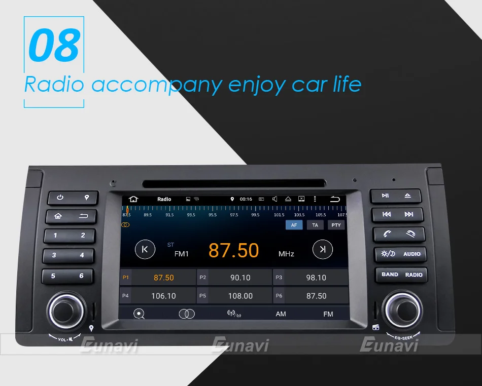 Eunavi Android 9 автомобильный DVD для BMW E53 E39 X5 Мультимедиа Радио стерео плеер 7 дюймов gps ПК DSP 1024*600 HD сенсорный экран головное устройство