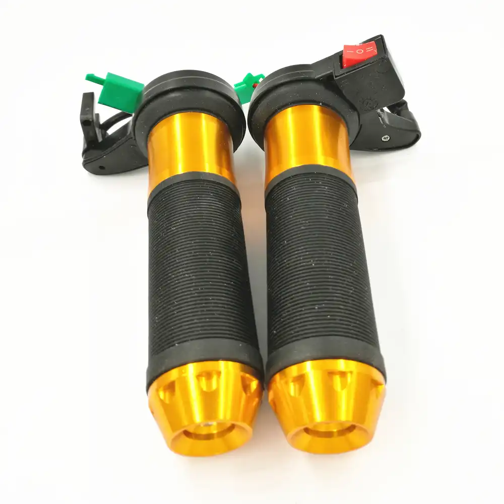 Gold Motorcycle Electric Heated Grips Motorbike Hot Grip ATV Scooter 22mm 7//8 Handlebar Hand Warmer Aluminum 12V