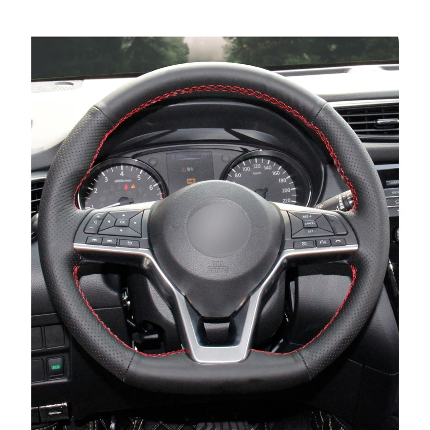 Черный кожаный чехол из микрофибры для Nissan X Trail 2017 2019 Qashqai 2018 Rogue (Sport) Leaf 2018|Чехлы на