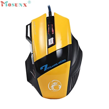 

Beautiful Gift 100% Brand New 2016 3200DPI LED Optical 7D USB Wired Gaming Game Mouse For PC Laptop Game Wholesale price Dec17