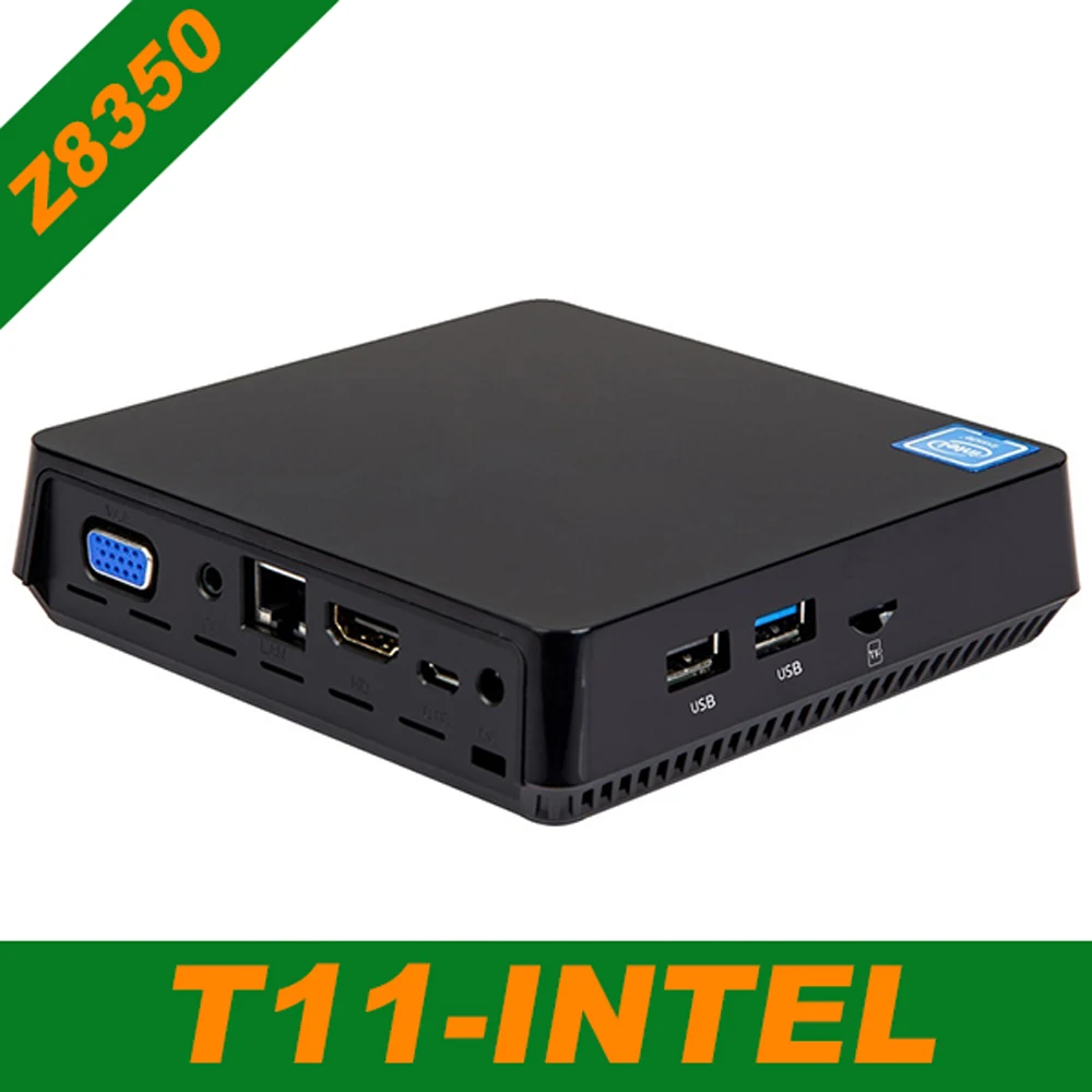 T11 Z8350 MINI PC Win10 Intel Atom Z8350 1,92 GHz 4 GB RAM Windows 10 HDMI VGA USB3.0 2,5 pulgadas HDD DDR3 Mini ordenador PC de escritorio T11 Z8350 MINI PC Win10 Intel Atom Z8350 1,92 GHz 4 GB RAM Windows 10 HDMI VGA USB3.0 2,5 pulgadas HDD DDR3 Mini ordenador PC de escritorio