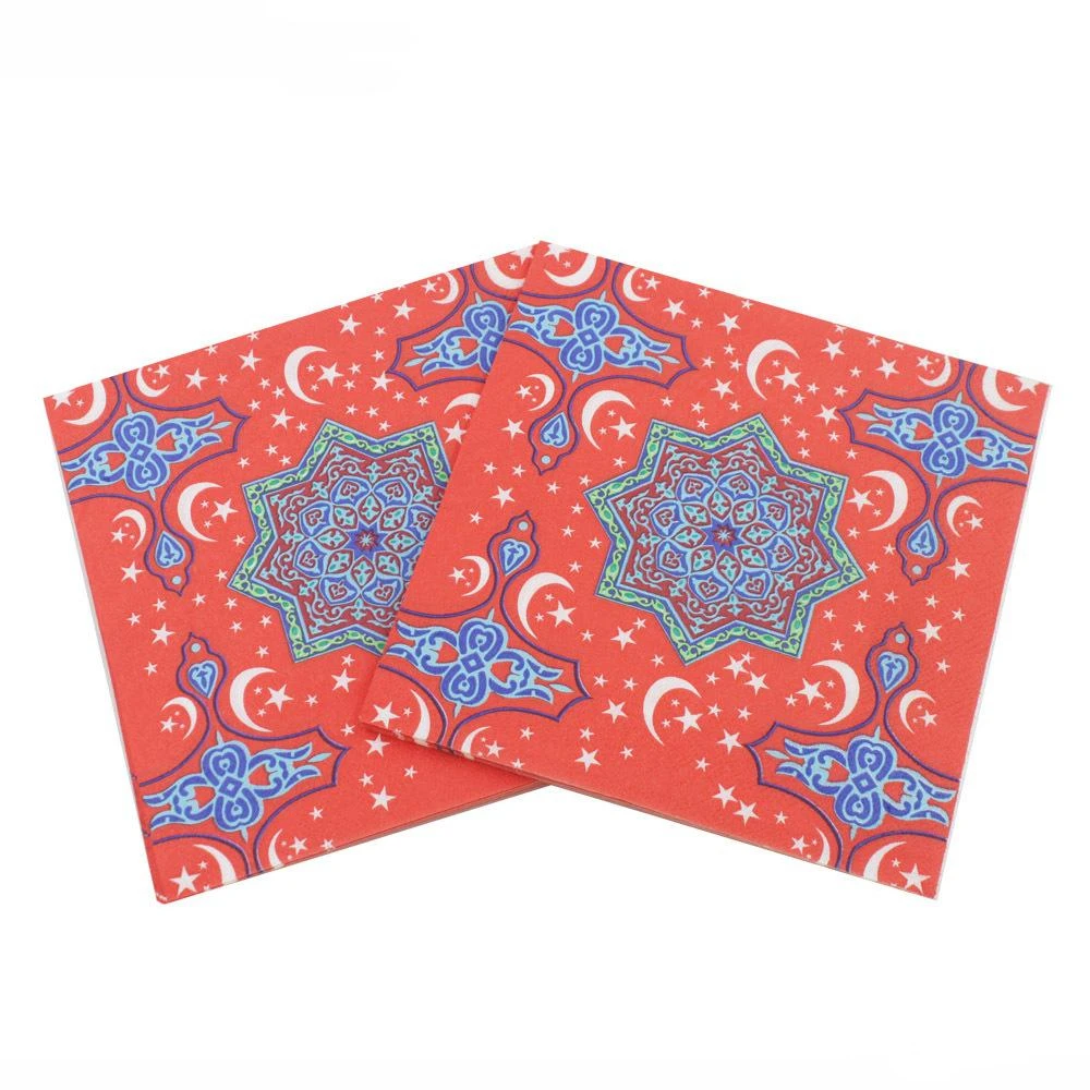 20pcs Ramadan Muslim Napkins Party Decorations Adults Birthday Decoration Wedding Supplies | Дом и сад