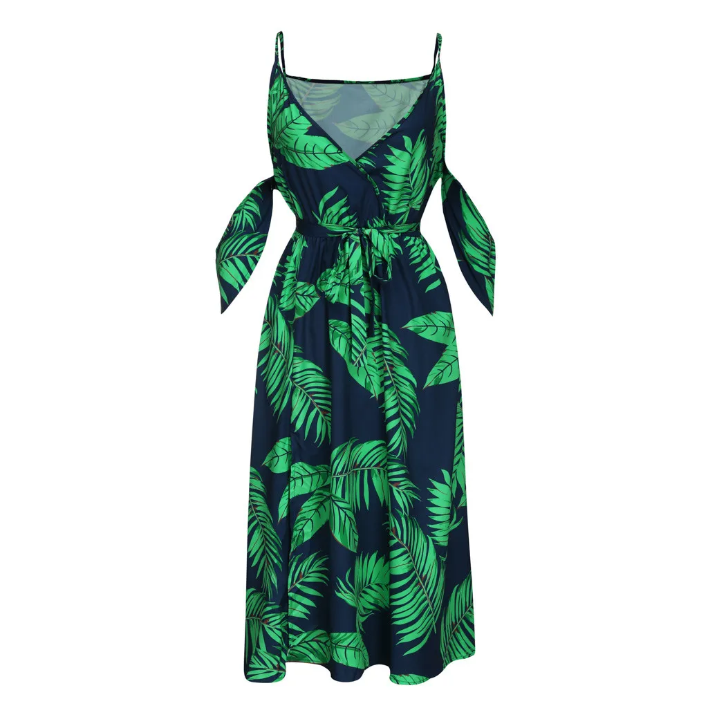 Женское винтажное платье для женщин размера плюс с v-образным вырезом и принтом элегантное платье с поясом и вечерние платья большого размера