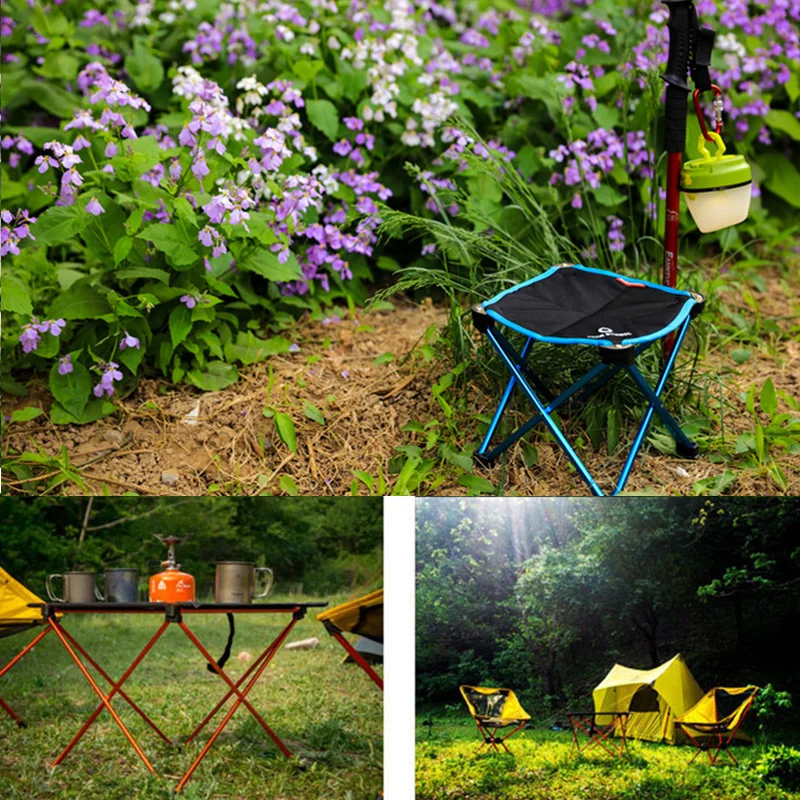 Portátil plegable DIY mesa escritorio Camping barbacoa senderismo viaje al aire libre Picnic 7075 aleación de aluminio Ultra ligero M L