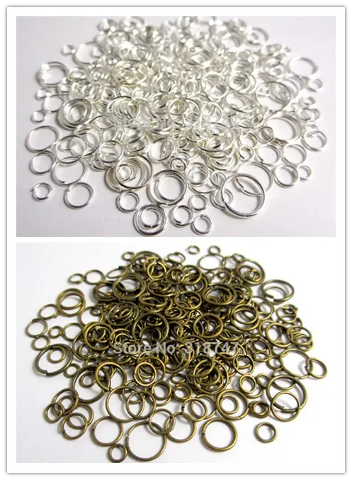 

17g 3/4/5/6//7/8/9mm Stainless Steel Jump Rings Single Loops Open Jump Rings & Split Rings For Jewelry Finding DIY G1110