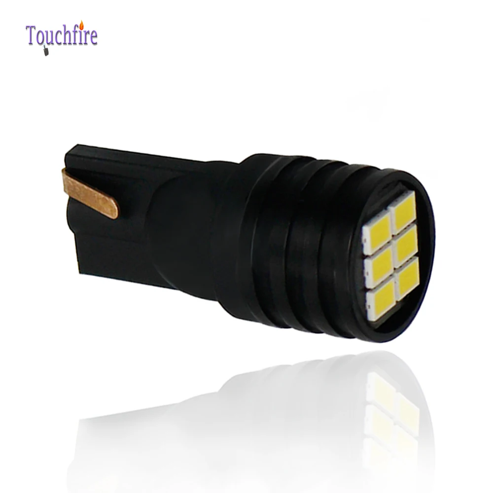 10 шт. автомобильные светодиодсветодиодный лампы T10 W5W 6SMD 194 168 Canbus 12 В|Сигнальная