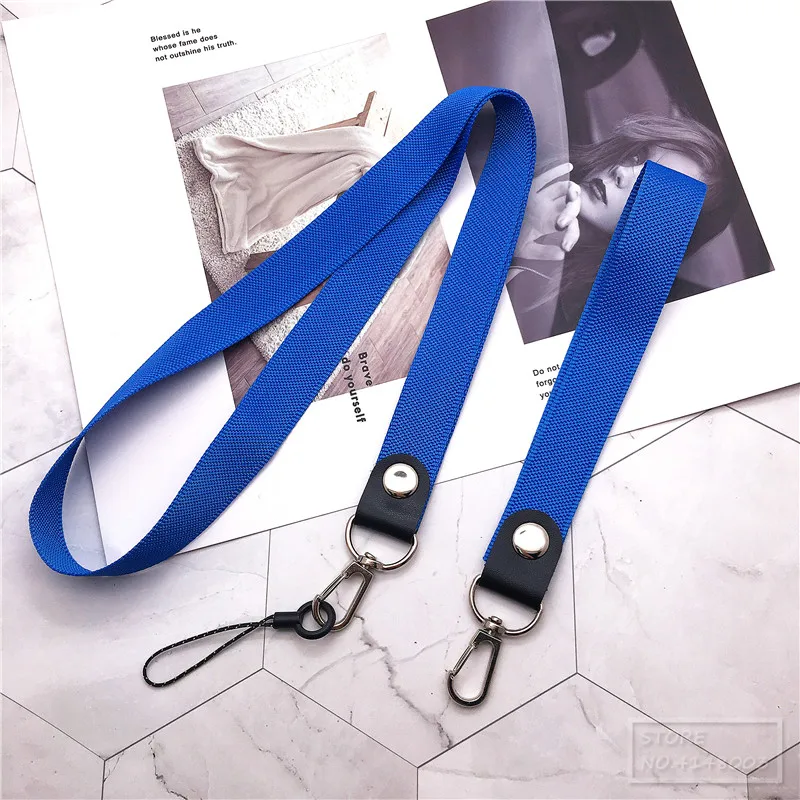 Lanyard neck strap for id card Holders with black Lanyards Office Neck Strings/Strap USB Camera MP3 DIY phone hang Slings rope