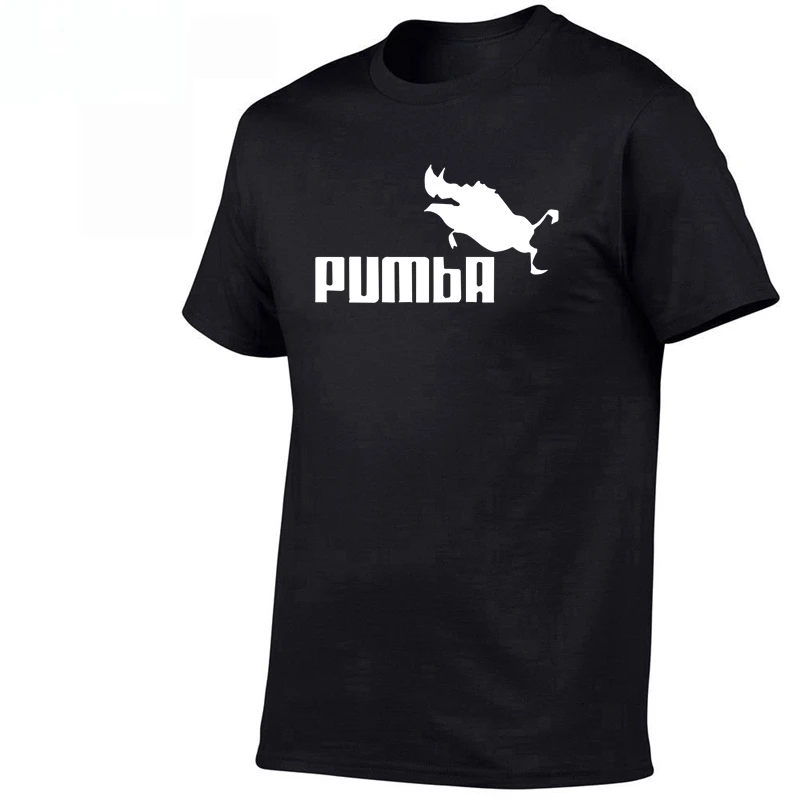 

2018 funny tee cute t shirts homme Pumba men short sleeves cotton tops cool tshirt lovely kawaii summer jersey costume t-shirt