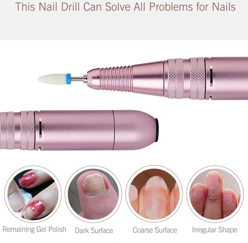 Veja o Jogo Portátil da Broca do Unha da Lima do Unha do Pedicure do Manicure com Bocados Cerâmicos da Broca Bonde Manicure Bocados do com 11 Brocas elétricas p manicure e acessórios