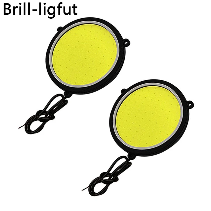 

1Pair Ultra Bright COB LED Car DRL Driving Daytime Running Lights Flexible Round Shape Car Working Lights Driving Fog lamp