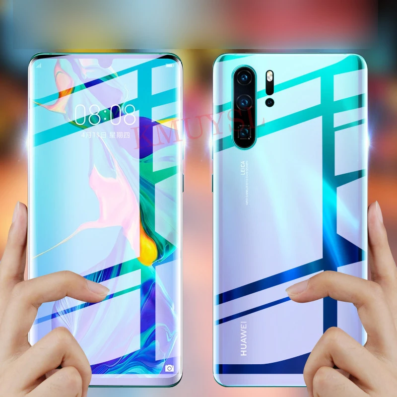 Full Cover Film For Huawei P30 Pro P30 Lite Screen Protector For Huawei P30 Hydrogel Front Film + Back Film + Camera Lens Glass