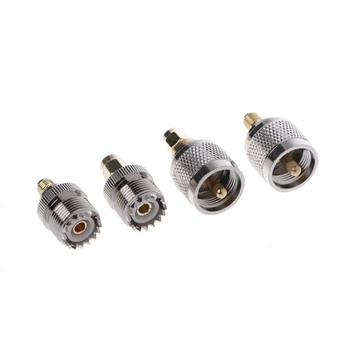 

4 Pcs A13 Kit Adapter P9 SO239 to SMA Male Female RF Connector Test Converter