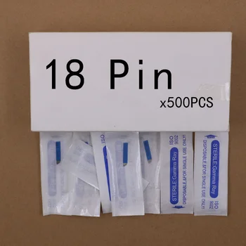 

500 PCS 18pins manual needle blade permanent makeup blades needles microblading needle blade 18prongs eyebrow pen blades