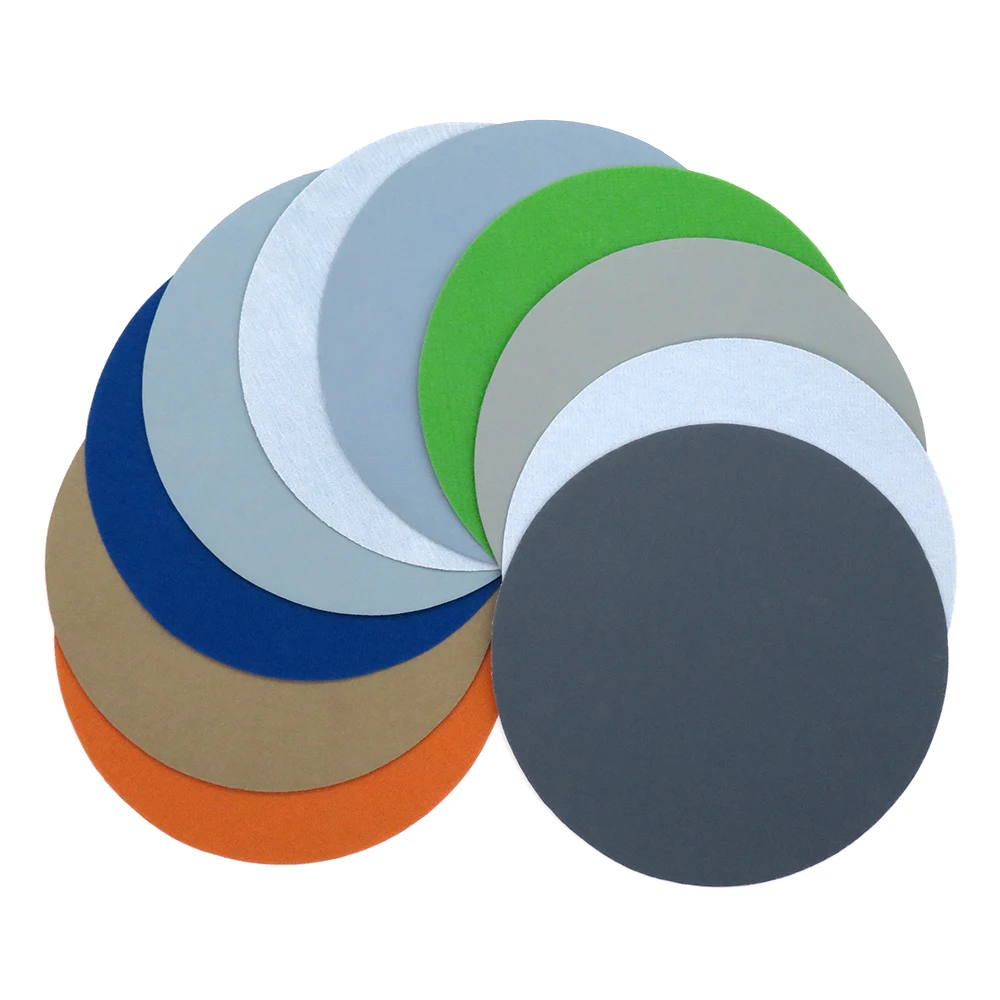 

8 Inch Flocking Waterproof Sandpaper Abrasive Paper 1500 to 10000 Grits Self-adhesive Wet & Dry for Sanding Polishing(25PCS)