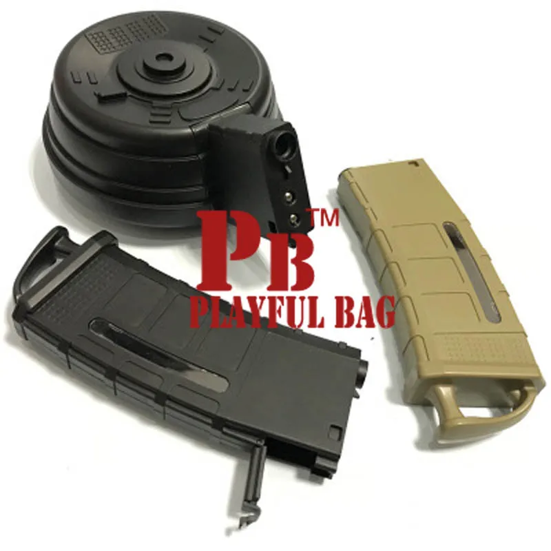 

Fashion CS tactics DIY hobby CS competitive equipment parts e punisher M4 AR original drum magazine gel ball gun ID11