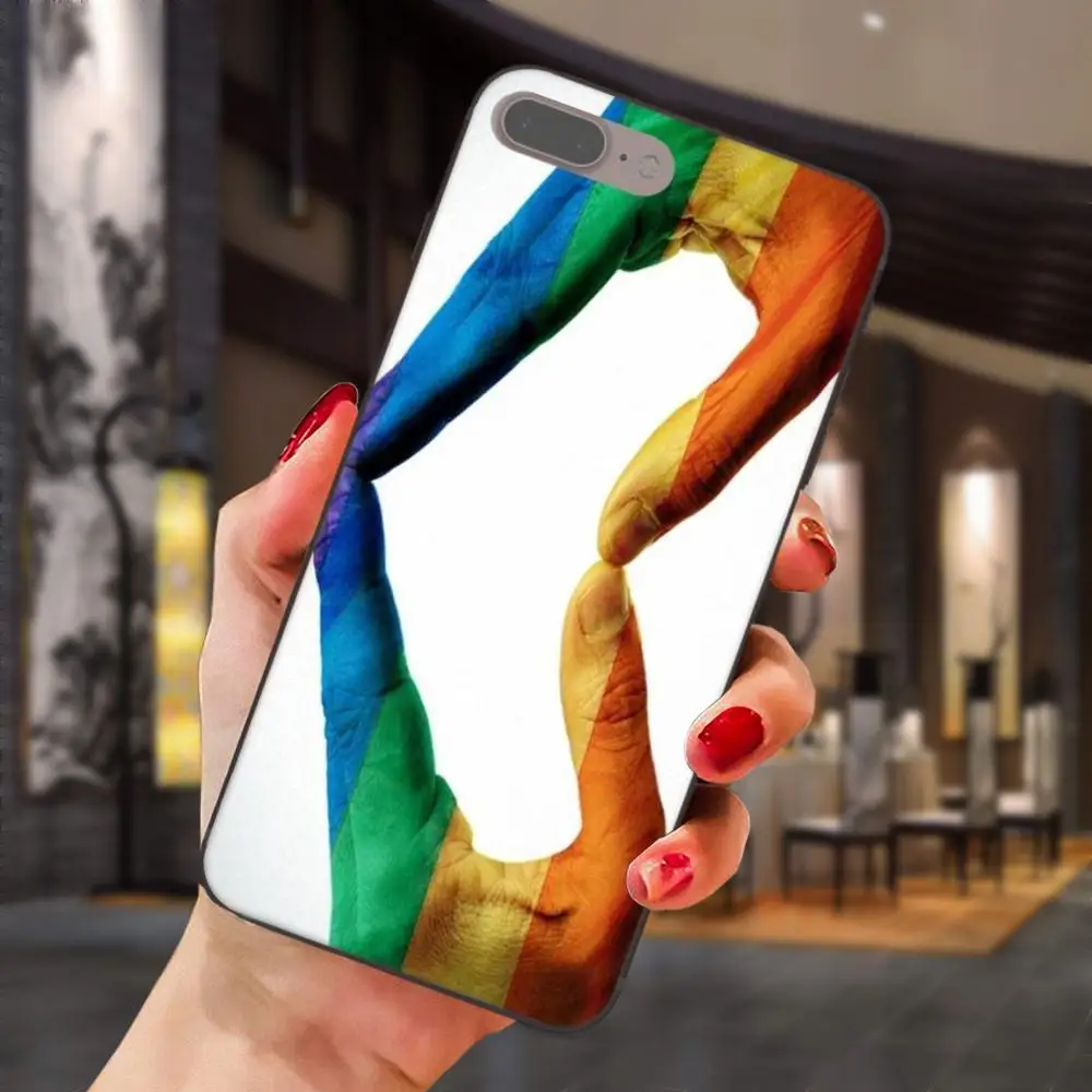 ЛГБТ гей лесбиянок гордость любовь Радуга флаг для Huawei Honor 5A 6A 6C 7A 7C 7X 8A 8C 8X 9 10 P8 P9 P10