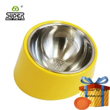 Ограниченная Gamelle Chien хомяк Comedero Perro супер плоское лицо короткие ноги защита шеи миска для домашних животных принадлежности для кошек и собак наклон