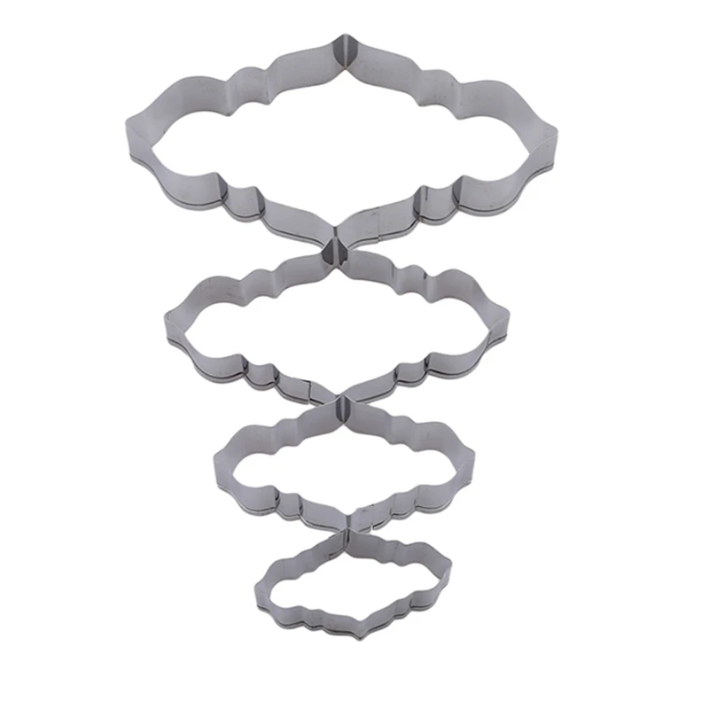 4 шт./набор, Европейская свадебная рамка, металлические формочки для печенья Koekjes Rvs Gereedschap Keuken Bakvorm
