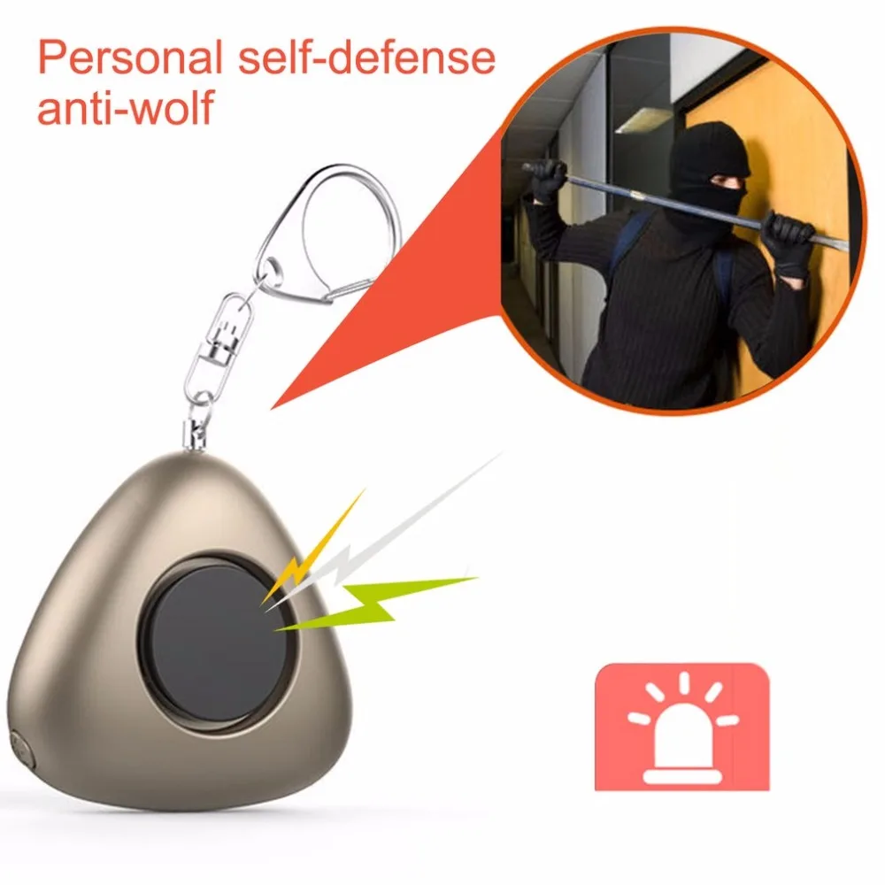 

120dB SOS Alarm Keychain With LED Flashlight Mini Self Defense Emergency Safety Anti-Attack Alarm For Women Kids Elderly