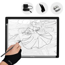Sale XP-Pen CP A3 24 Inch LED Tracing Light Table Light Box Dimmable Drawing Pad X-ray Pad with Paper Clips&Anti-fouling Glove