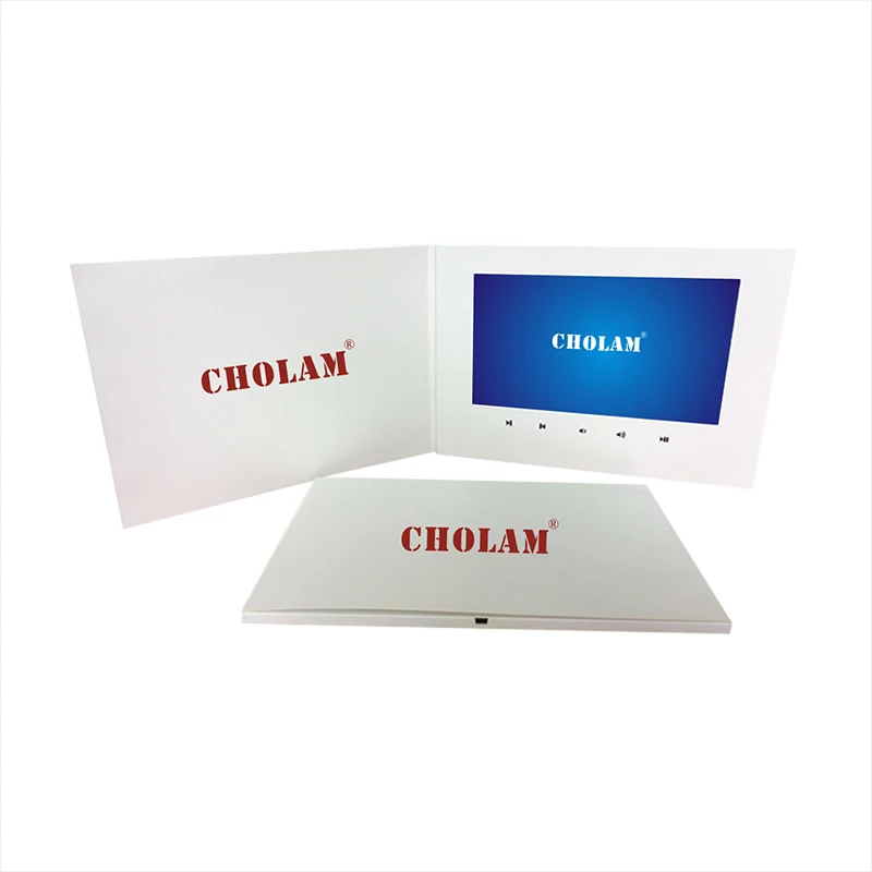 

10 INCH HORIZONTAL VIDEO BROCHURE CARD FOR ADVERTISING OR BLESSING