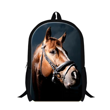 

Dispalang 3D Animal Horse Print School Backpack For Men Women Children School Bags For Teenager Book Bags Kids Travel Bags