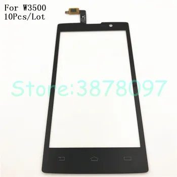 

10Pcs/Lot Original 5.0 inches Touch Screen Digitizer For Philips Xenium W3500 T3500 Glass Sensor Replacement With Logo