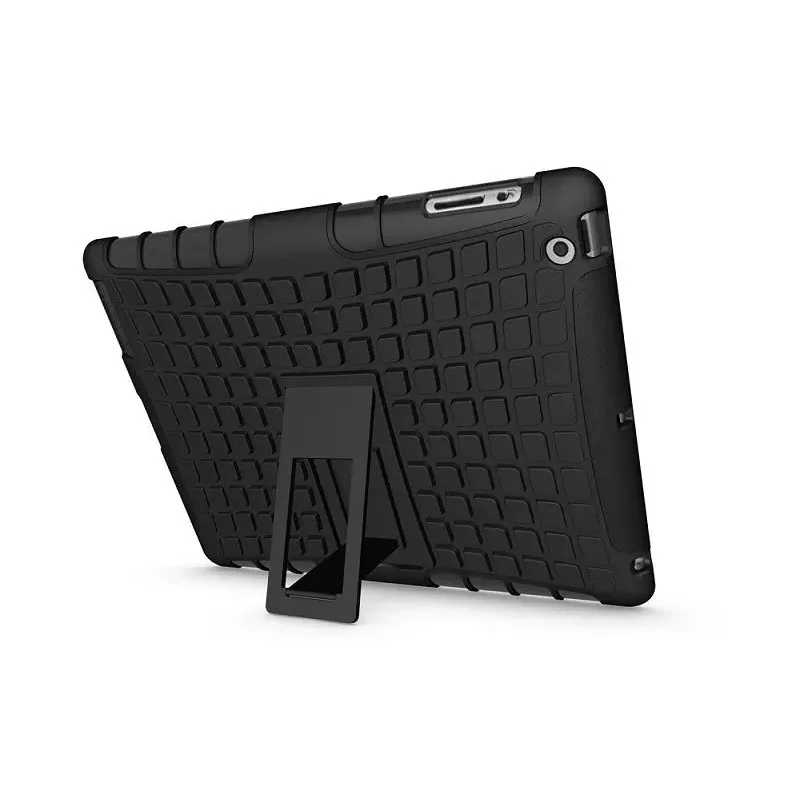 

Premium Case for iPad 3 Flip Cover,Rugged Silicone Armor Tablet Kickstand Case Back Cover for Apple iPad 4 2 3 9.7"inch Case