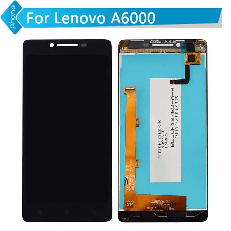 

5PCS/LOT For Lenovo A6000 LCD Display Touch Screen Digitizer Assembly Free DHL