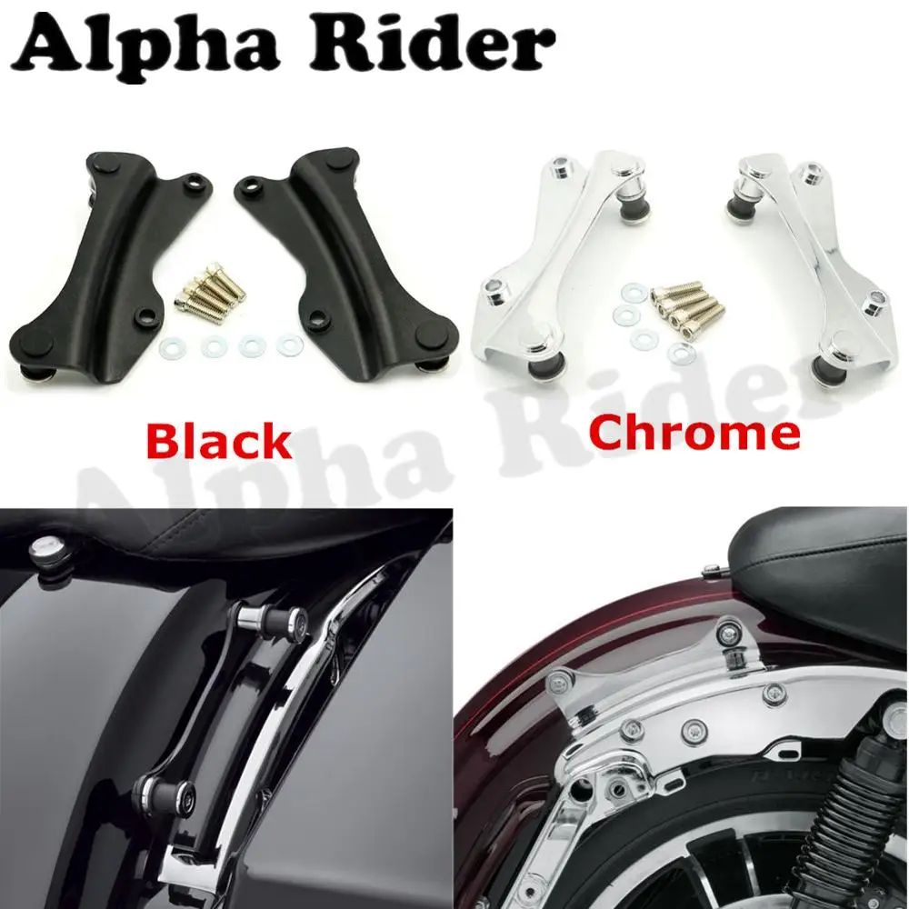 Motorcycle 4 Point Docking Hardware Kit Sissy Bar Backrest Mount