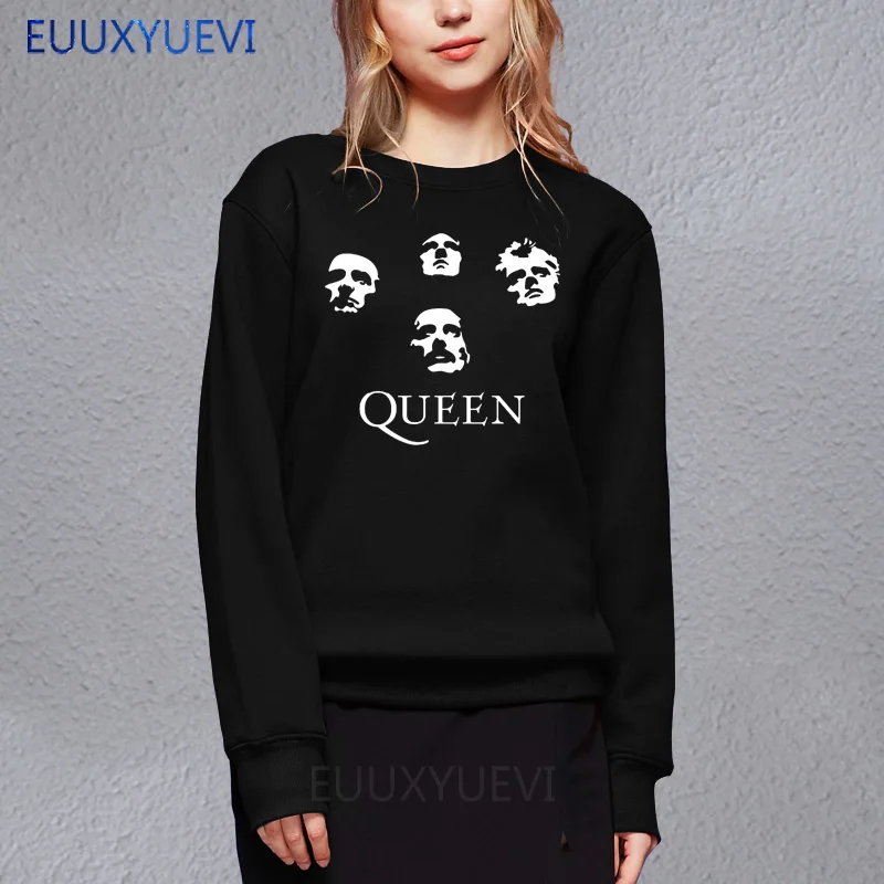

Women Sweatshirts Hoodies Pullovers For Girls Classic Rock Band Queen Cool Printed Women'S Cotton Heavy Rock EUUXYUEVI