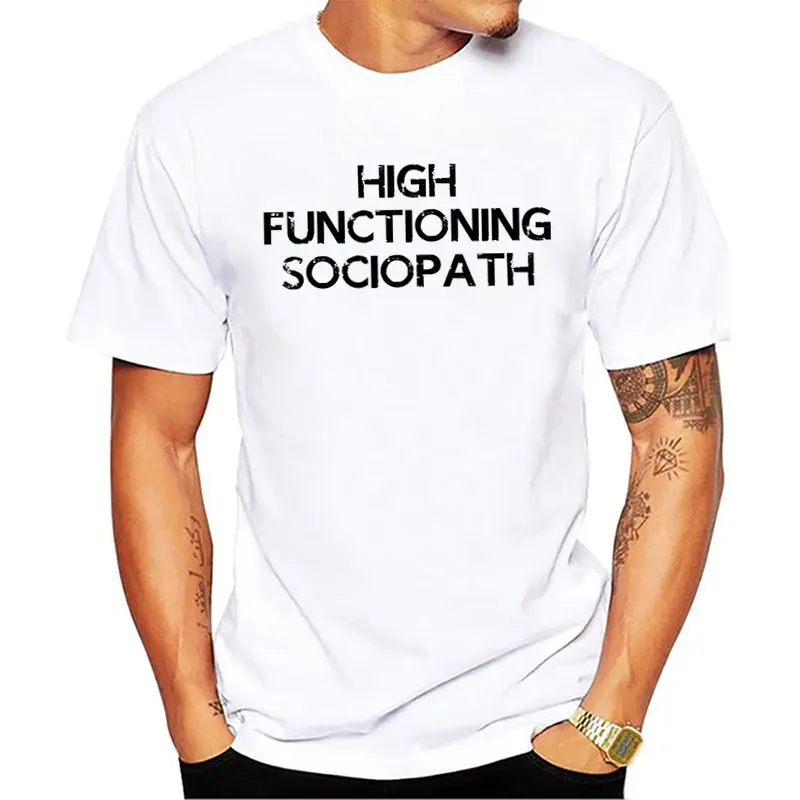 

Sherlock I'm Not A Psychopath I'm A High Functioning Sociopath Holmes Watson Fashion Slim T Shirt Funny Popular Men T-shirt