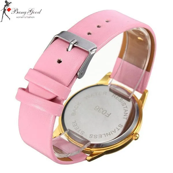 HotWind Fashion Leather Band Beard Mustache Moustache Quartz Wrist Watch | Багаж и сумки