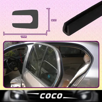 

Car Van Boat Bonnet 7x5mm U pillar Black Trim Rubber Edge Seal Strip Protector exterior interior Weatherstrip 590" 1500cm #53
